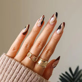 24pcs Colorful French Fake Nails-Jp1418
